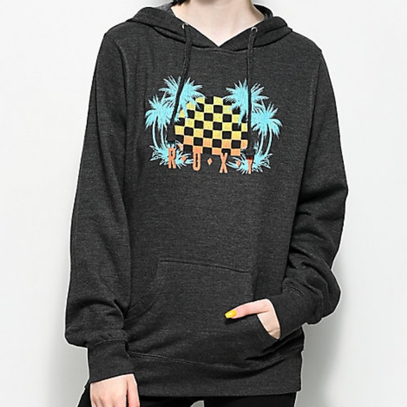 Roxy Tops - NWT Roxy checkers hoodie sweatshirt sweater